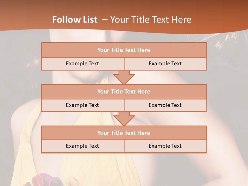 Yellow Female Beauty PowerPoint Template