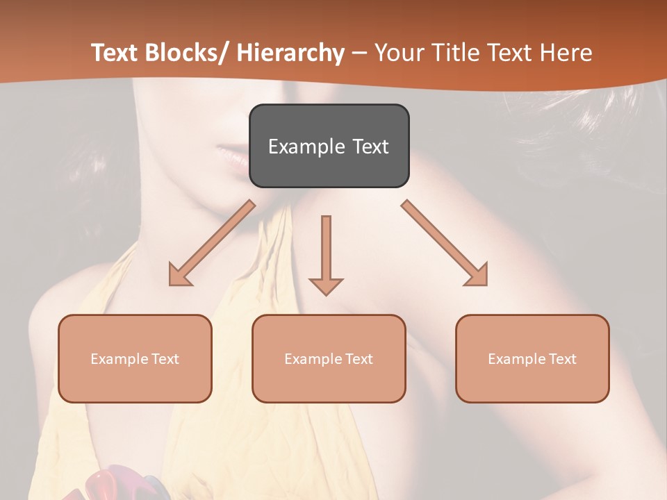 Yellow Female Beauty PowerPoint Template