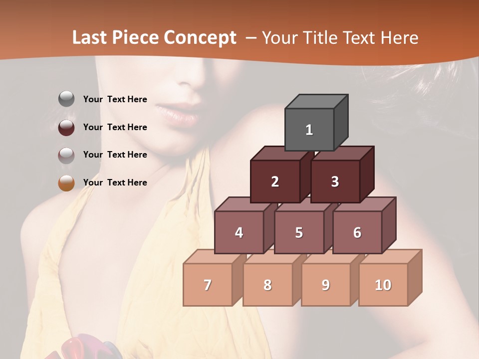 Yellow Female Beauty PowerPoint Template