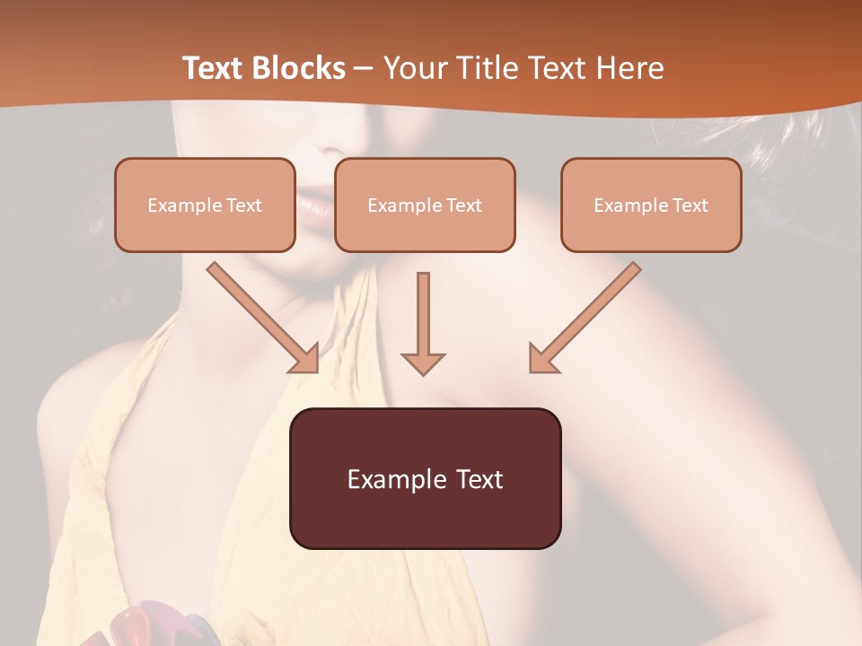 Yellow Female Beauty PowerPoint Template