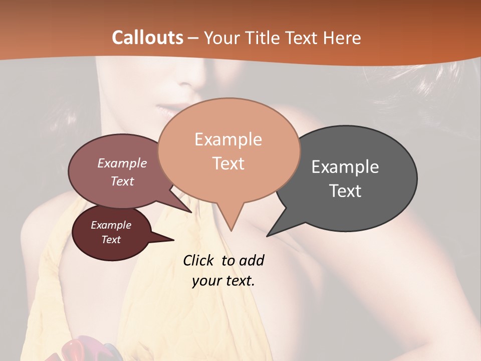 Yellow Female Beauty PowerPoint Template