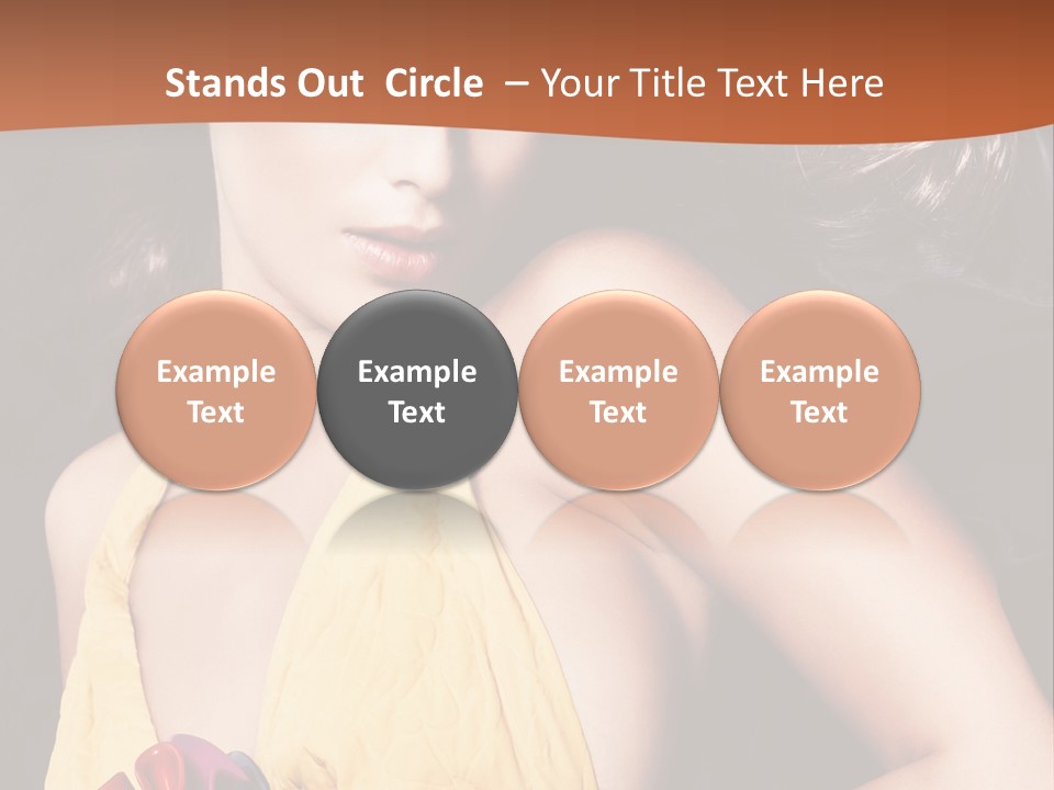 Yellow Female Beauty PowerPoint Template