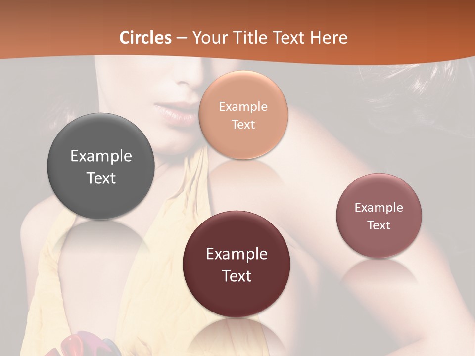 Yellow Female Beauty PowerPoint Template