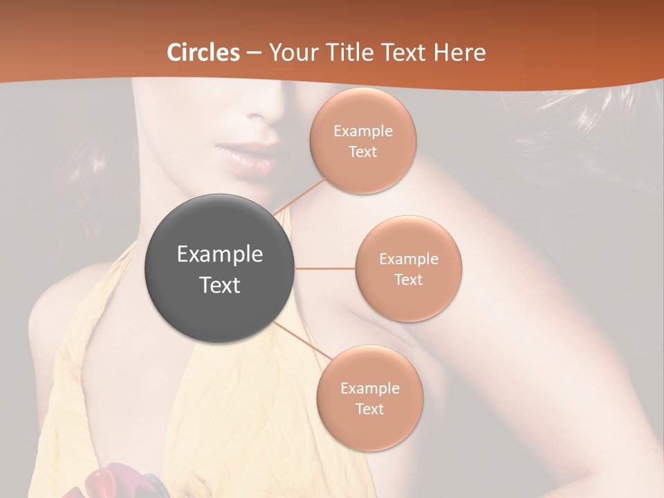 Yellow Female Beauty PowerPoint Template