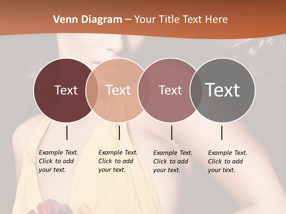 Yellow Female Beauty PowerPoint Template