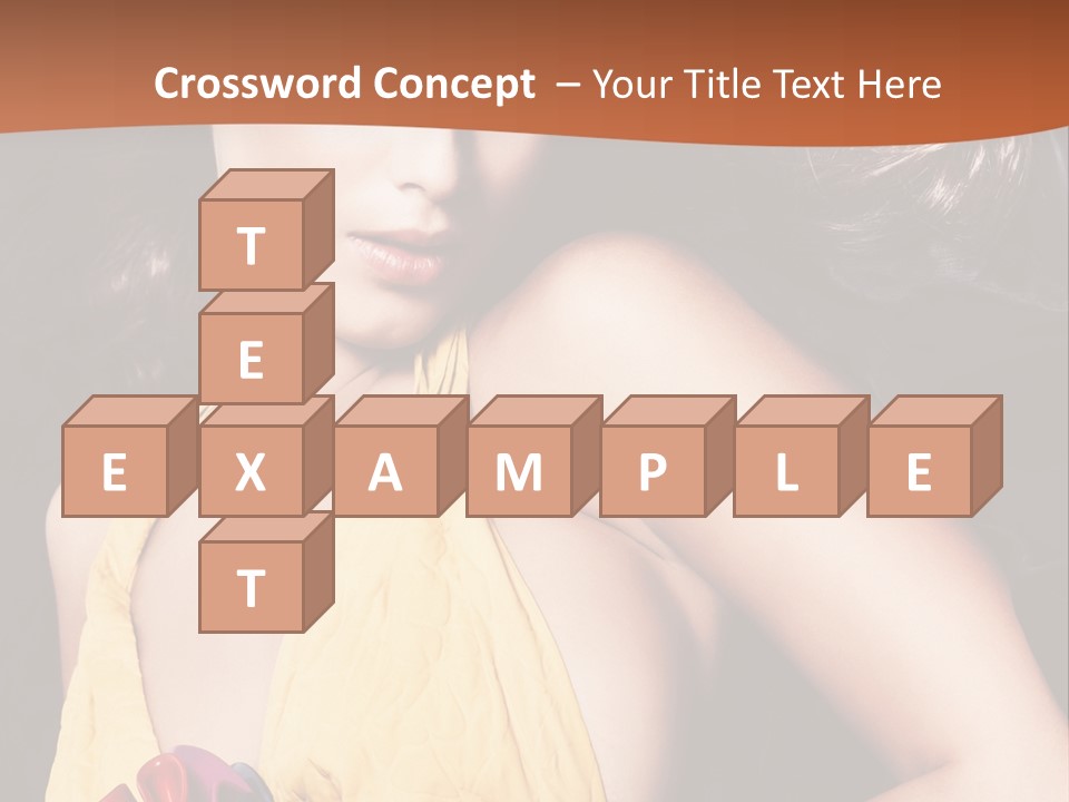 Yellow Female Beauty PowerPoint Template