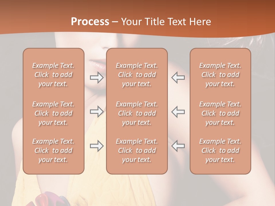 Yellow Female Beauty PowerPoint Template