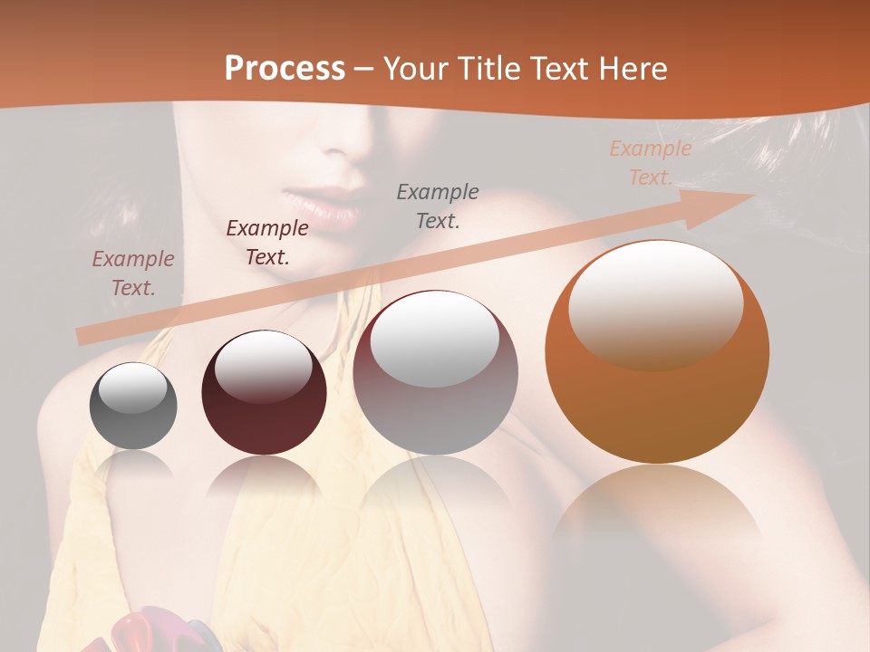 Yellow Female Beauty PowerPoint Template