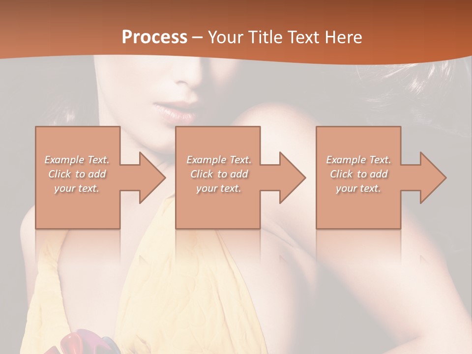 Yellow Female Beauty PowerPoint Template