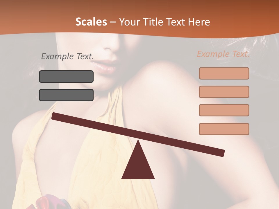 Yellow Female Beauty PowerPoint Template
