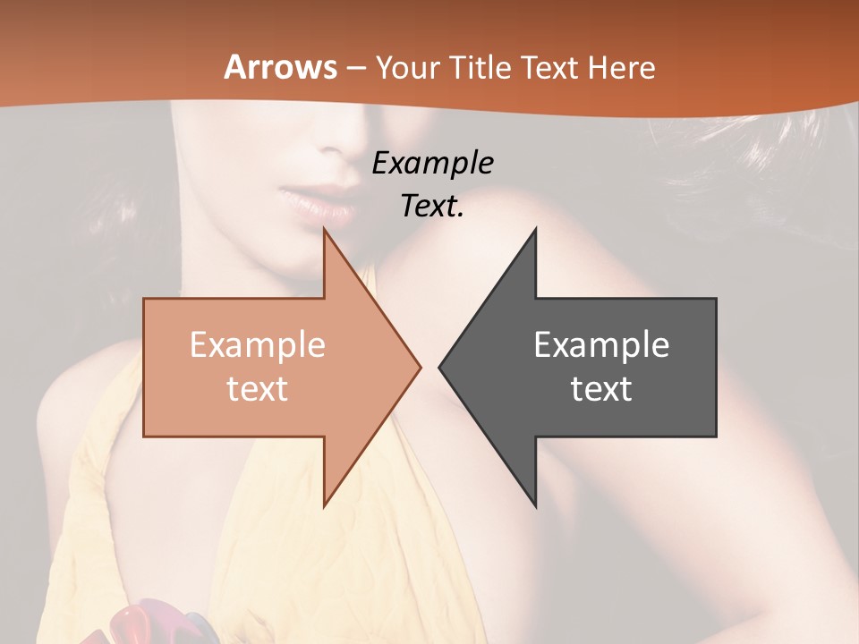 Yellow Female Beauty PowerPoint Template