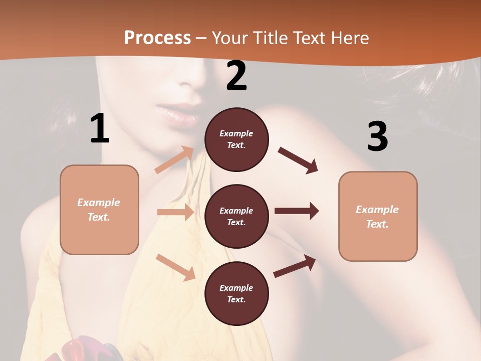 Yellow Female Beauty PowerPoint Template