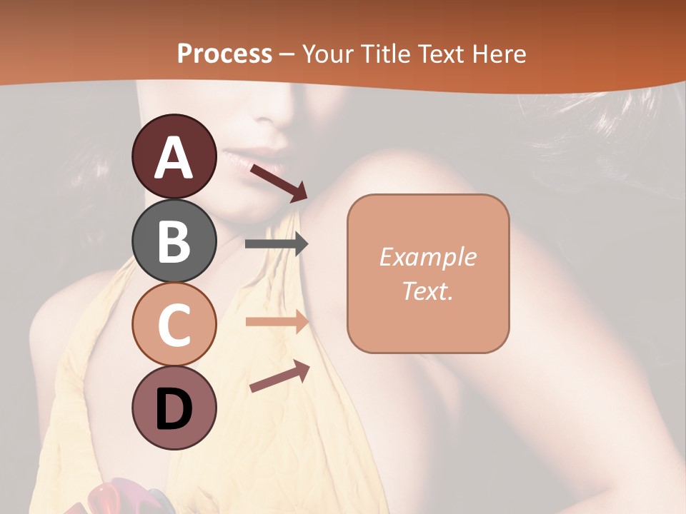 Yellow Female Beauty PowerPoint Template