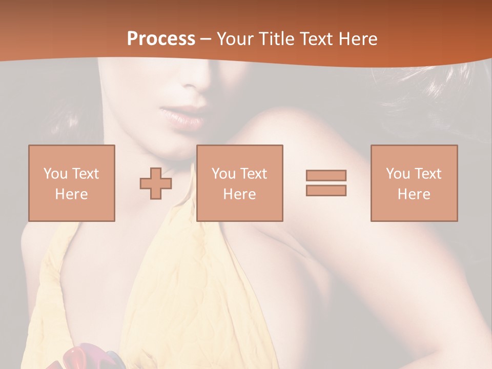Yellow Female Beauty PowerPoint Template