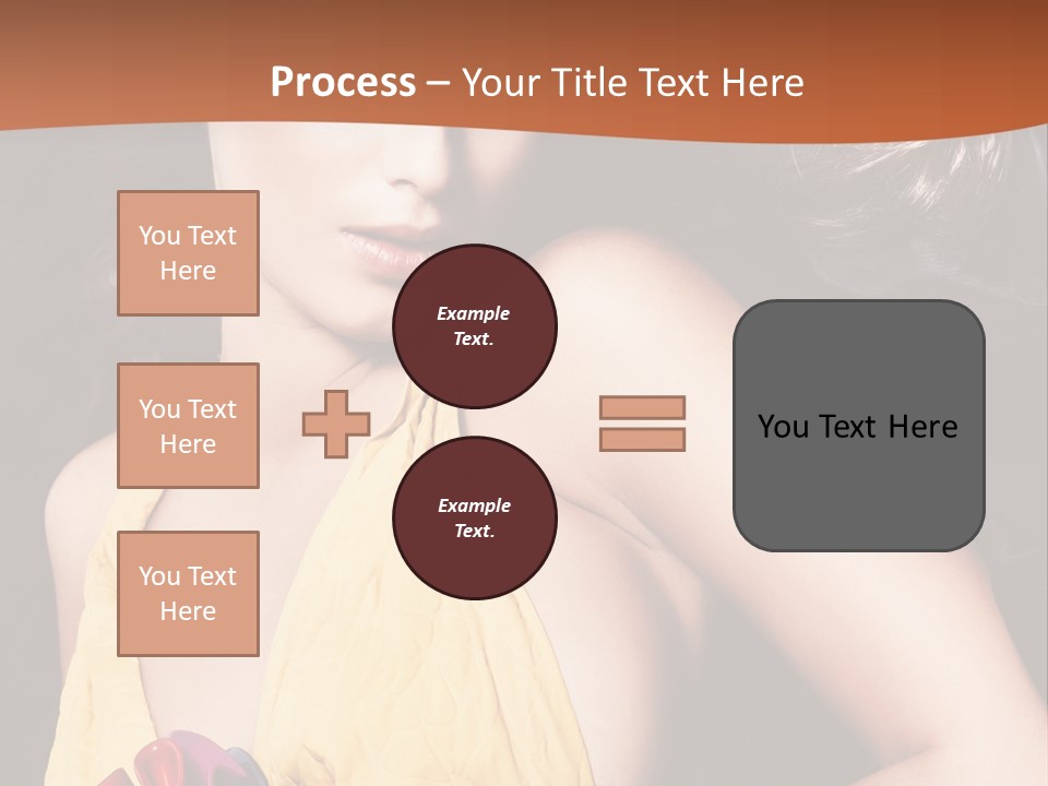 Yellow Female Beauty PowerPoint Template