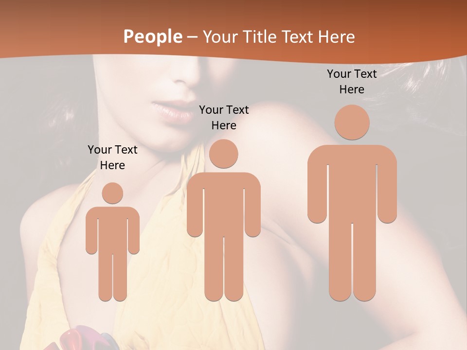 Yellow Female Beauty PowerPoint Template