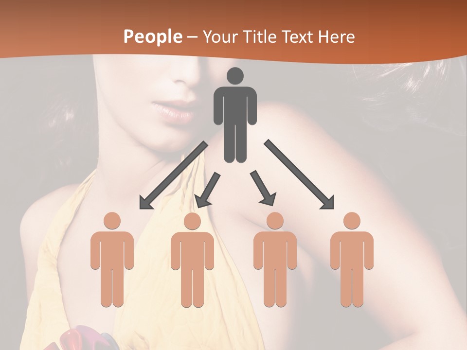 Yellow Female Beauty PowerPoint Template