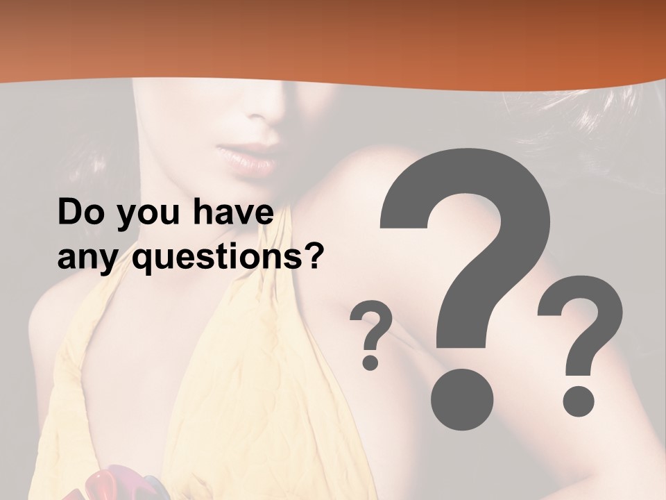 Yellow Female Beauty PowerPoint Template