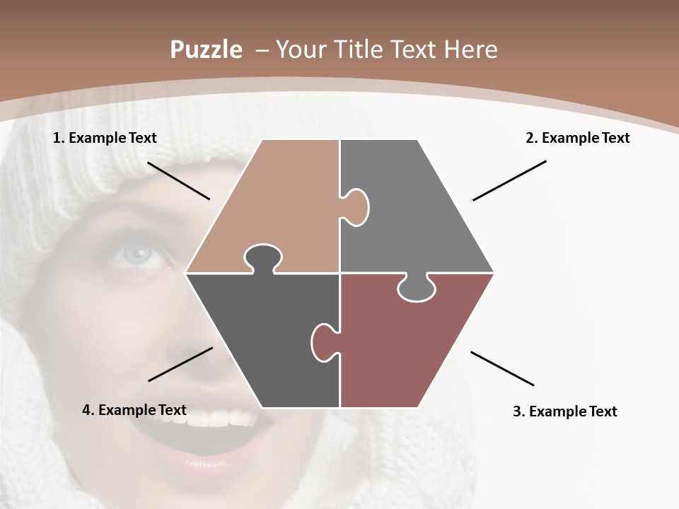 Face Wool Beauty PowerPoint Template