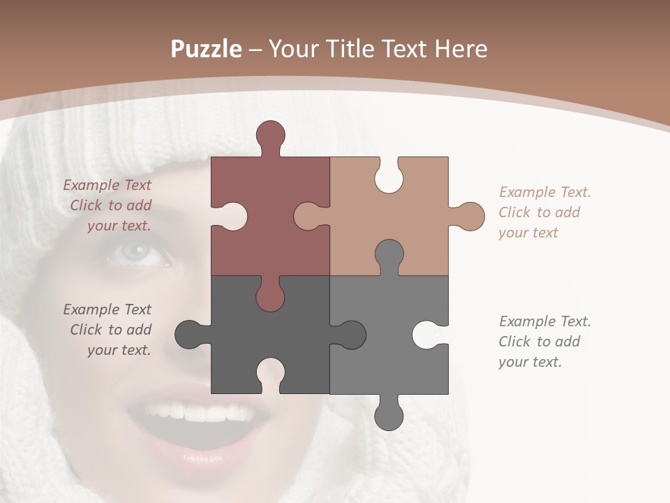 Face Wool Beauty PowerPoint Template