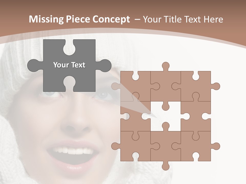 Face Wool Beauty PowerPoint Template