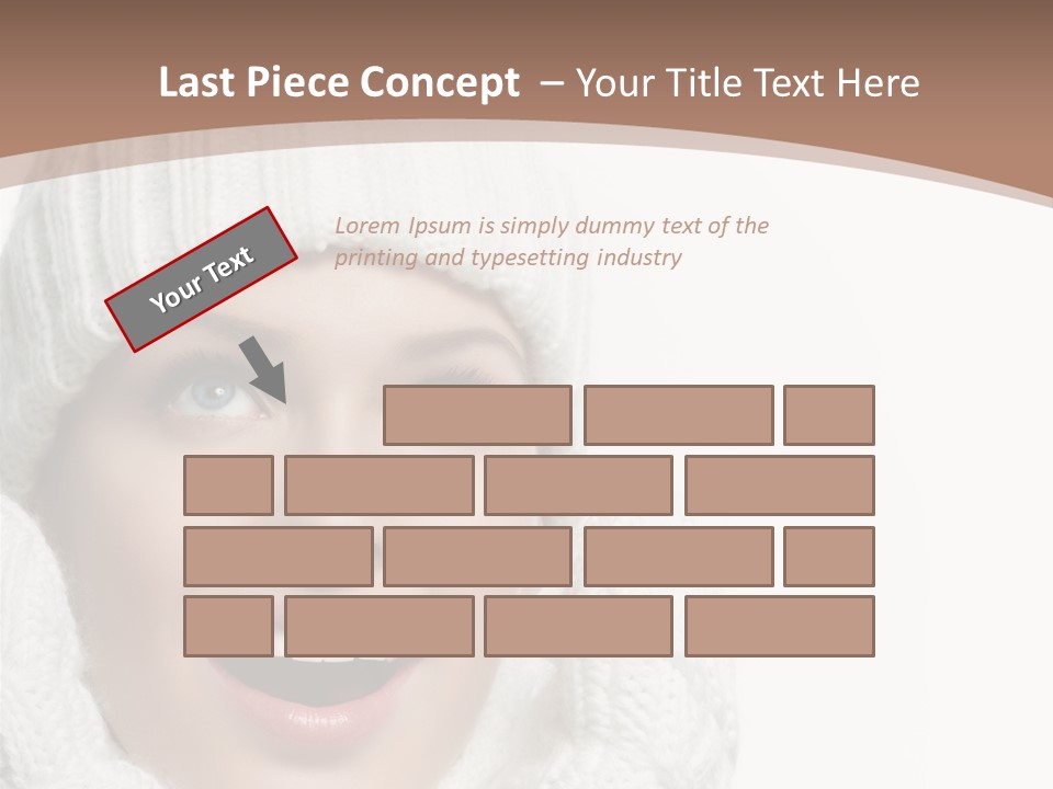 Face Wool Beauty PowerPoint Template