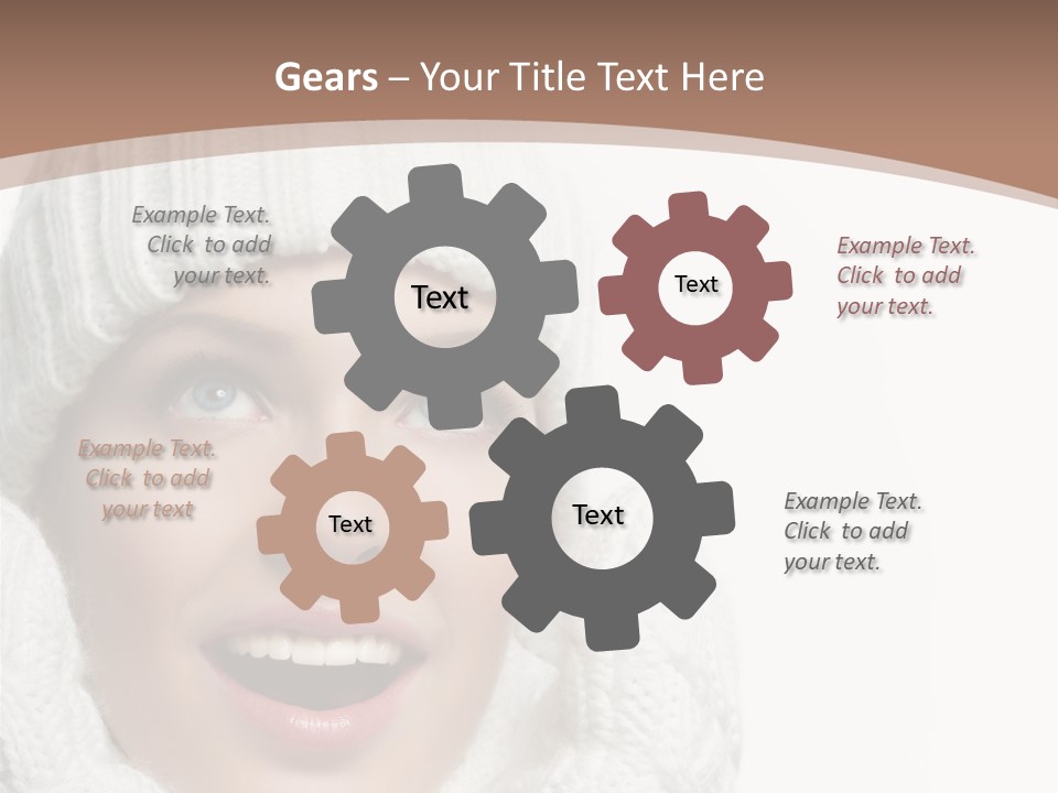 Face Wool Beauty PowerPoint Template