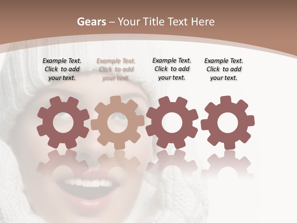 Face Wool Beauty PowerPoint Template