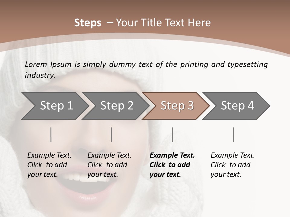 Face Wool Beauty PowerPoint Template