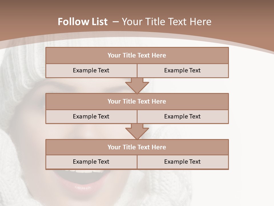 Face Wool Beauty PowerPoint Template