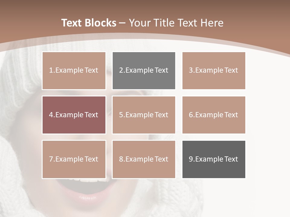 Face Wool Beauty PowerPoint Template