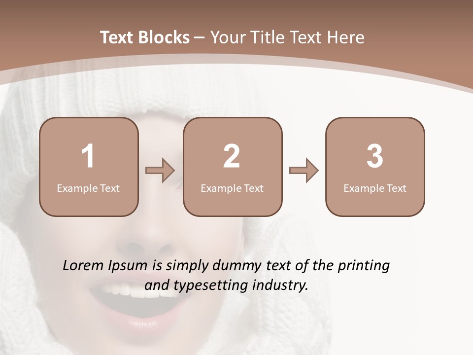 Face Wool Beauty PowerPoint Template