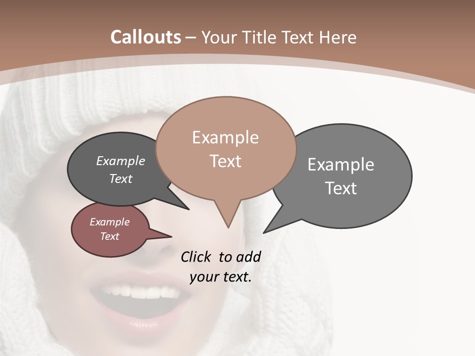 Face Wool Beauty PowerPoint Template