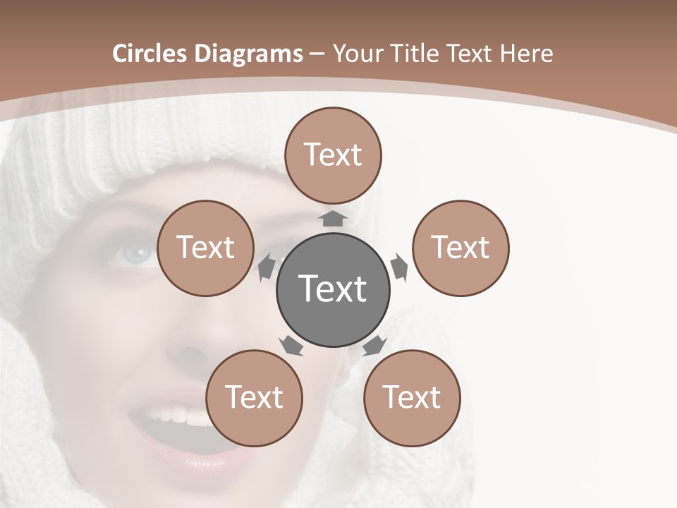 Face Wool Beauty PowerPoint Template