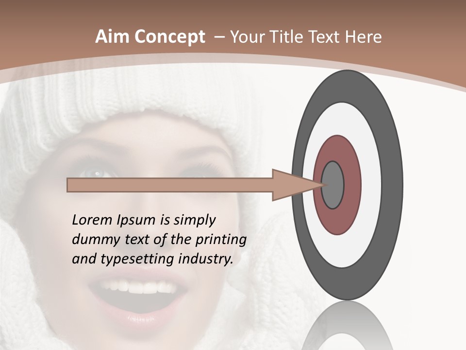 Face Wool Beauty PowerPoint Template