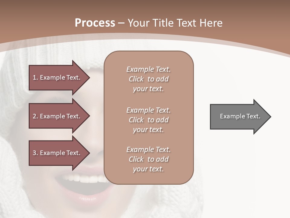 Face Wool Beauty PowerPoint Template
