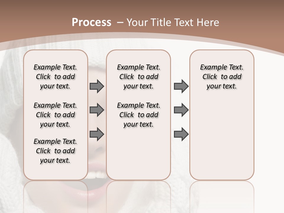 Face Wool Beauty PowerPoint Template