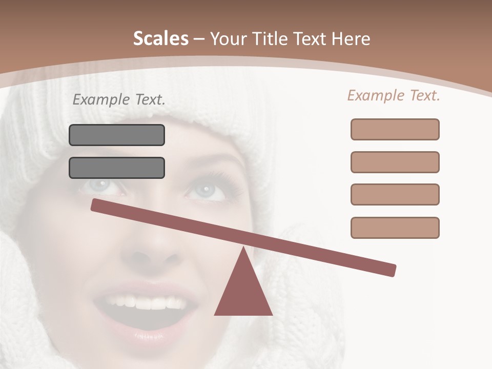 Face Wool Beauty PowerPoint Template