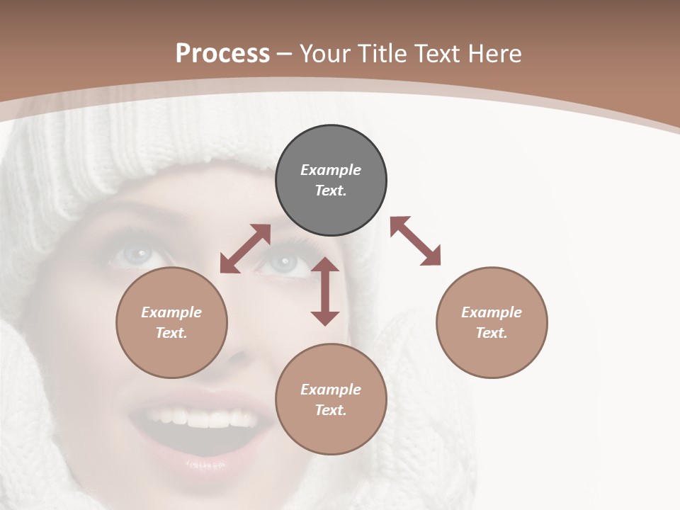 Face Wool Beauty PowerPoint Template