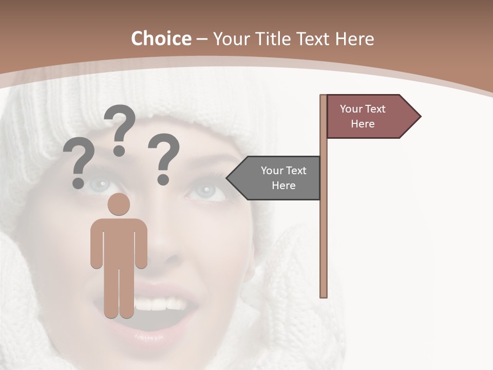 Face Wool Beauty PowerPoint Template