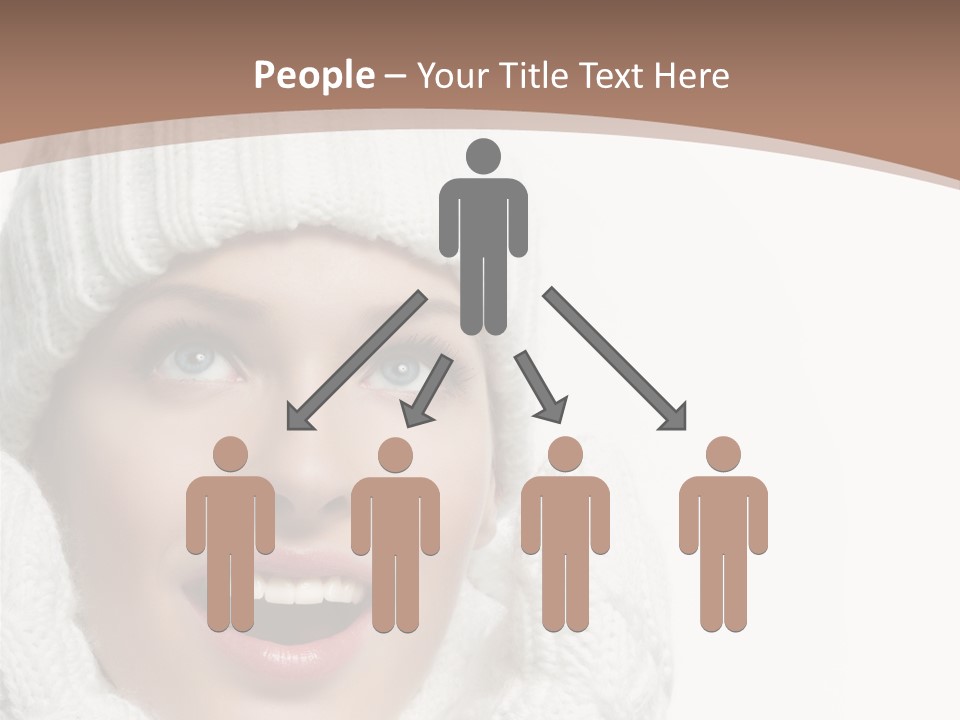 Face Wool Beauty PowerPoint Template