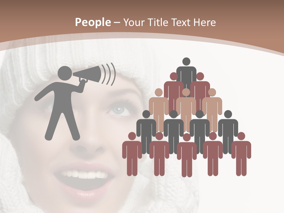 Face Wool Beauty PowerPoint Template