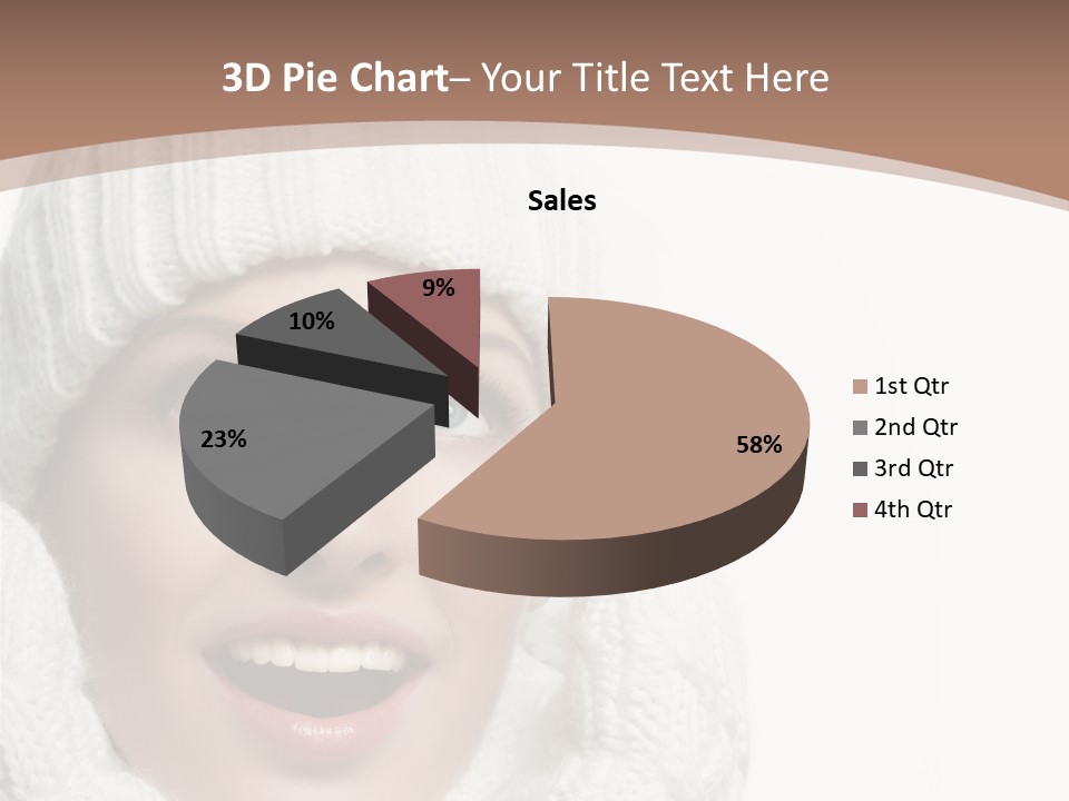 Face Wool Beauty PowerPoint Template