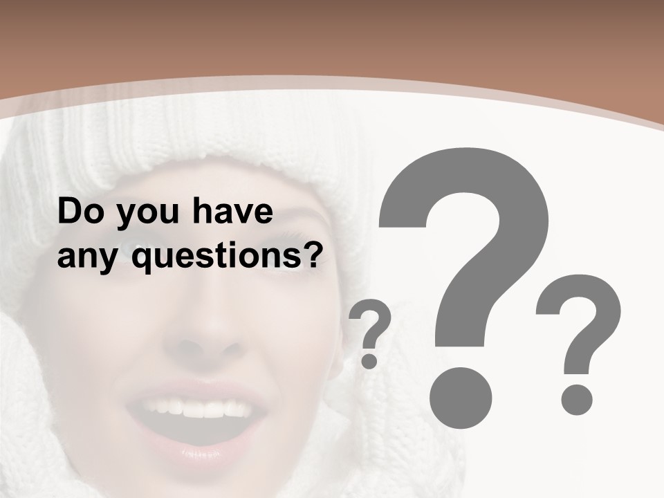 Face Wool Beauty PowerPoint Template