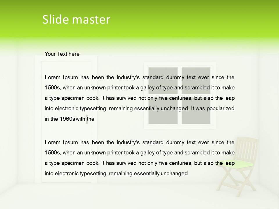Room Seat Plan PowerPoint Template