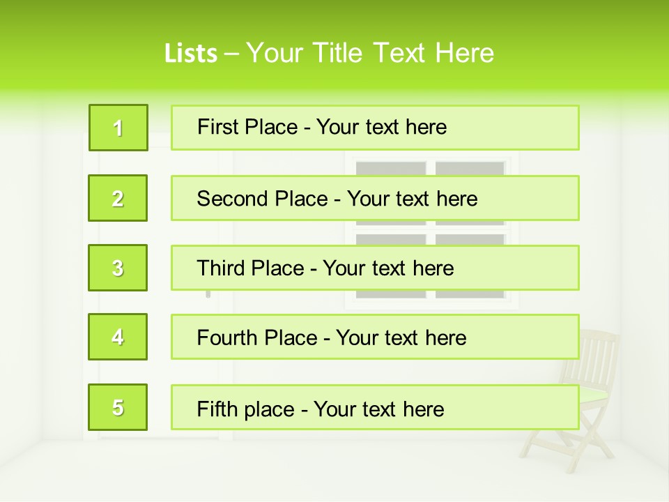 Room Seat Plan PowerPoint Template