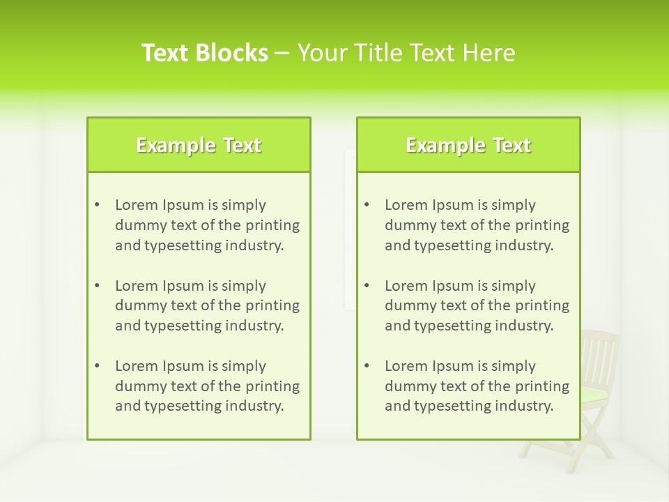 Room Seat Plan PowerPoint Template