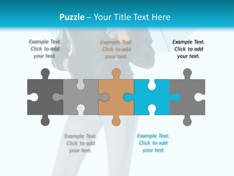 European Legs Black PowerPoint Template