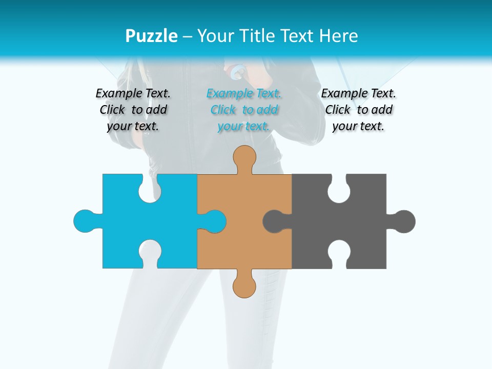 European Legs Black PowerPoint Template