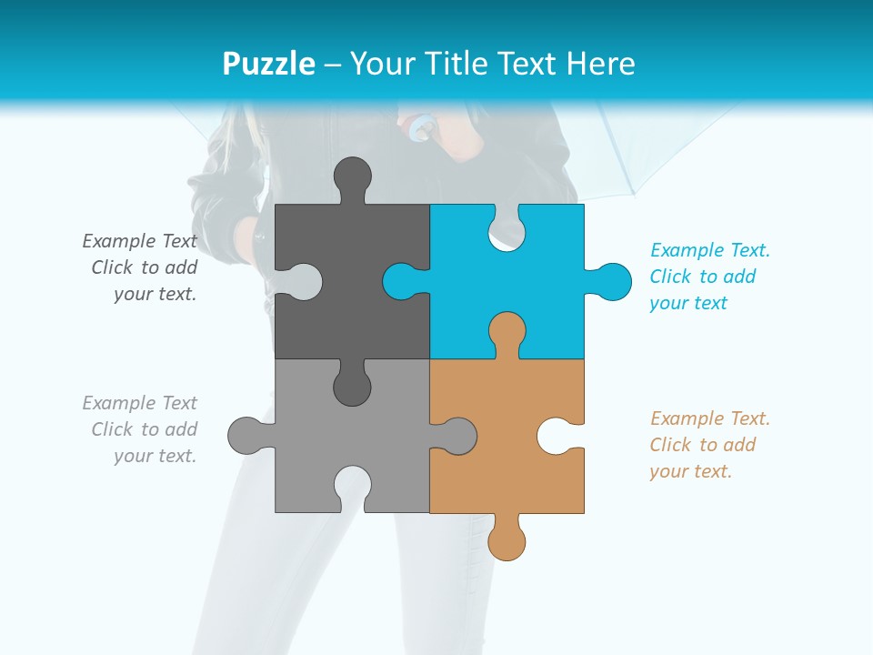 European Legs Black PowerPoint Template